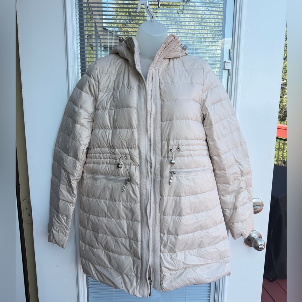 Women's Cream Puffer Jacket
